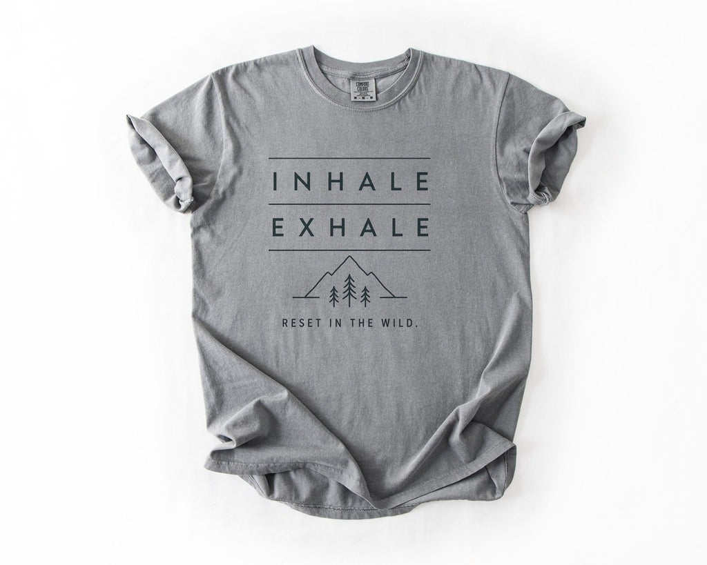 Inhale Exhale T-Shirt - Grey