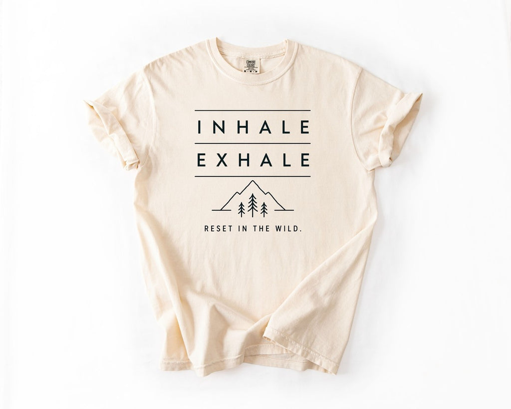 Inhale Exhale T-Shirt - Ivory