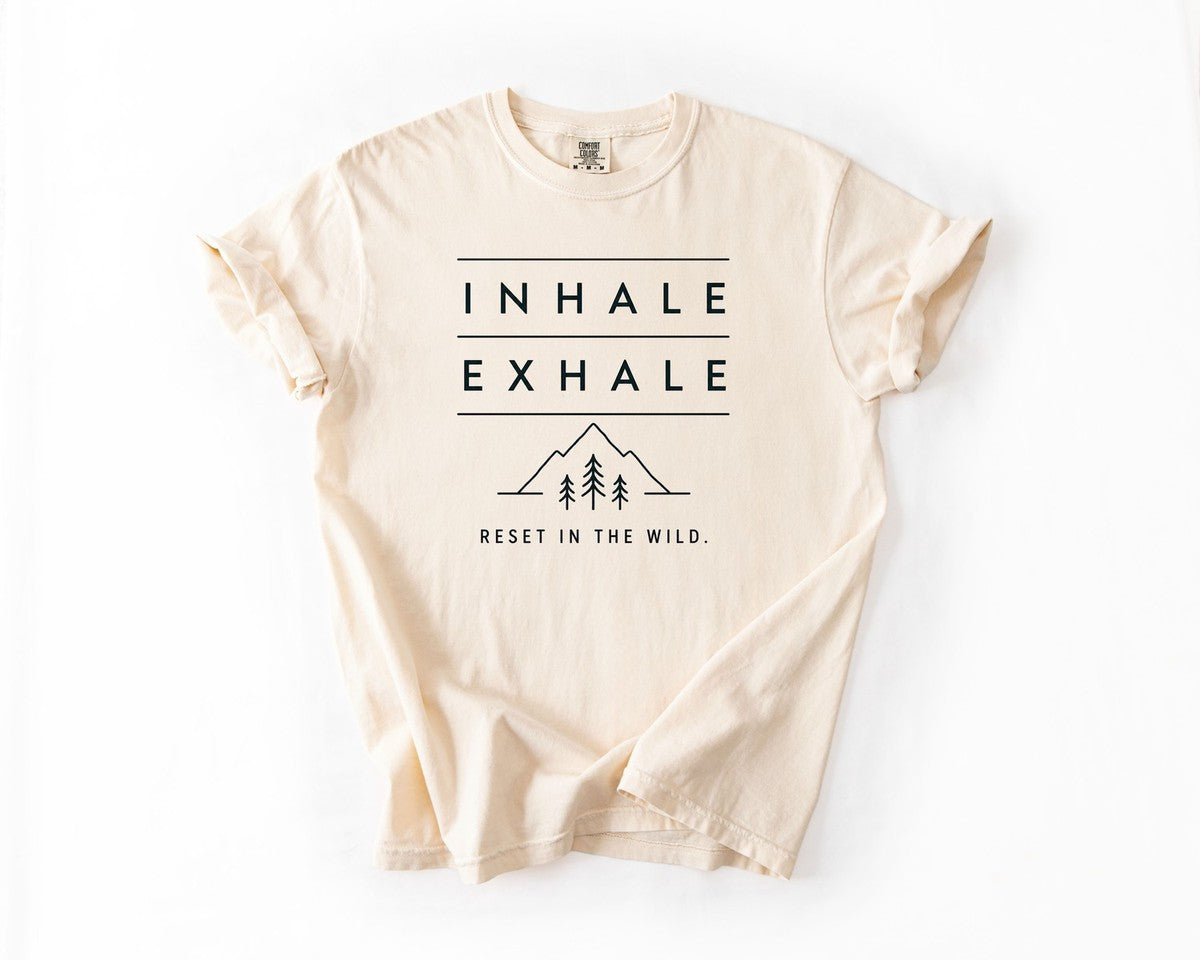 Inhale Exhale T-Shirt - Ivory