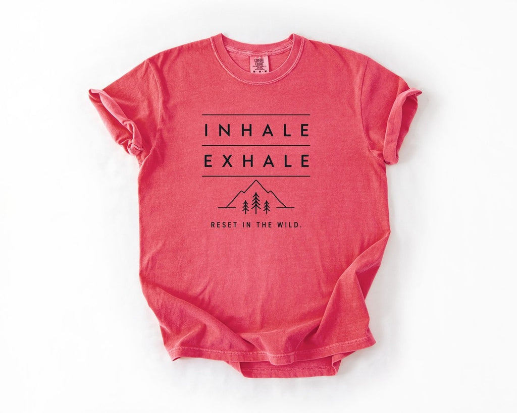 Inhale Exhale T-Shirt - Watermelon
