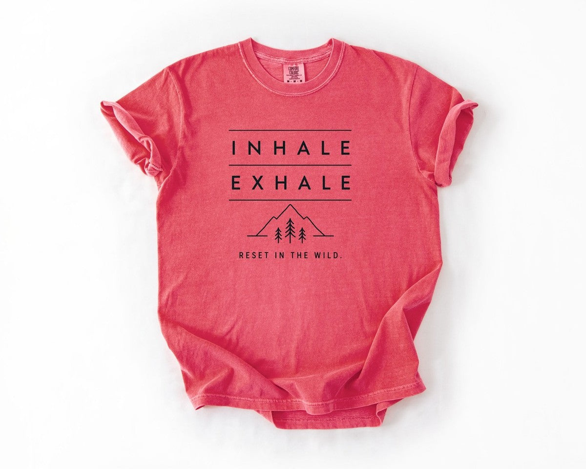 Inhale Exhale T-Shirt - Watermelon