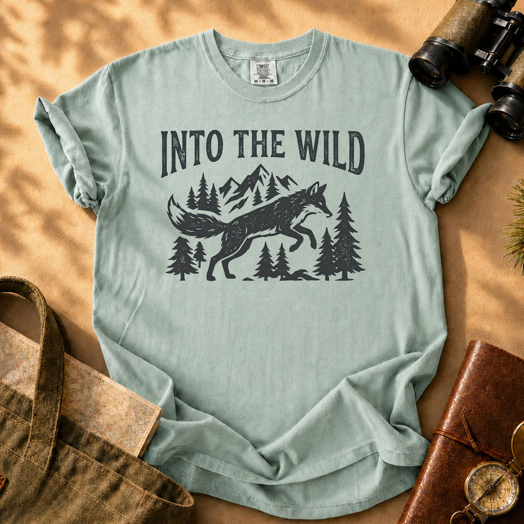 Into The Wild Wolf Tee - Bay