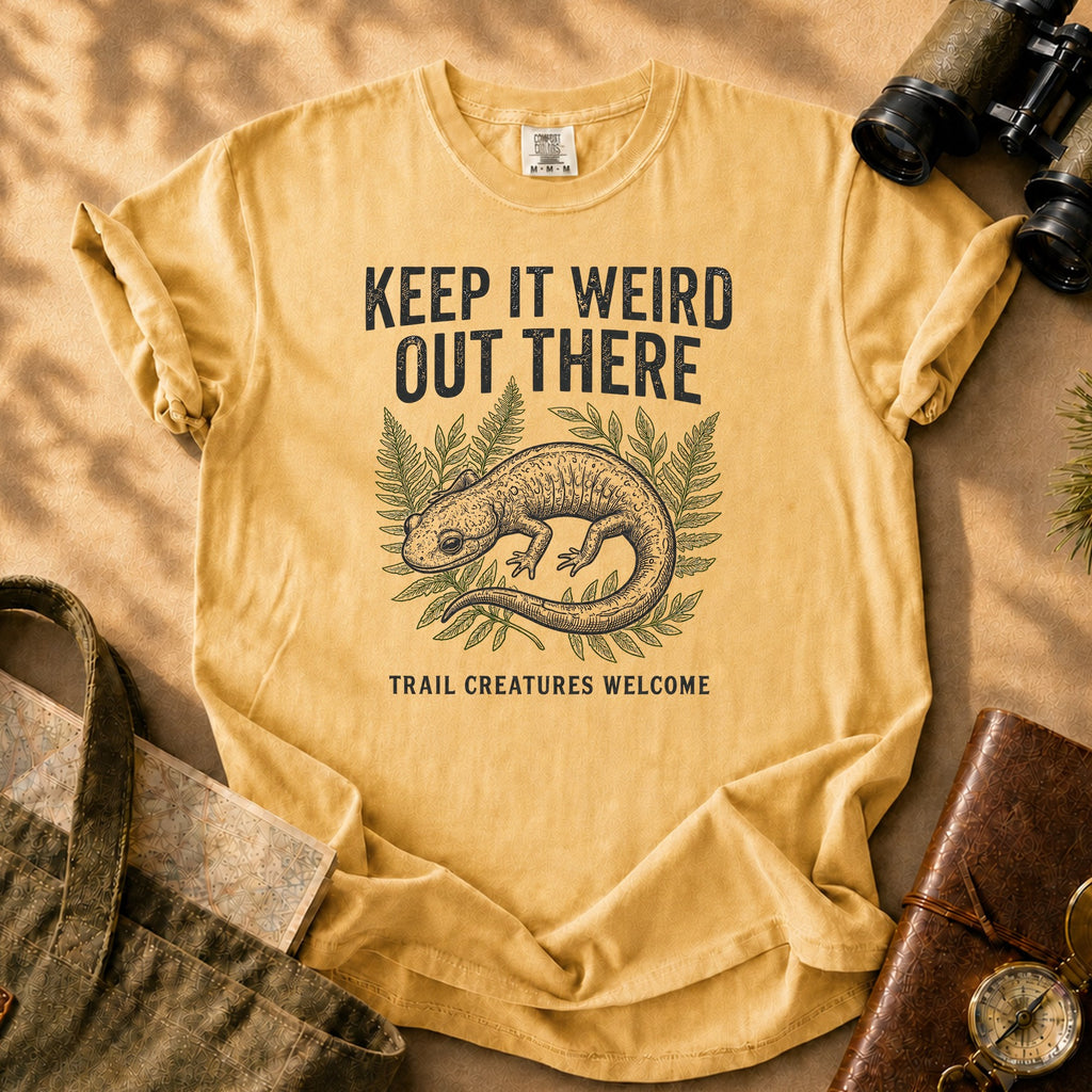 Keep It Weird Out There Tee - Mustard