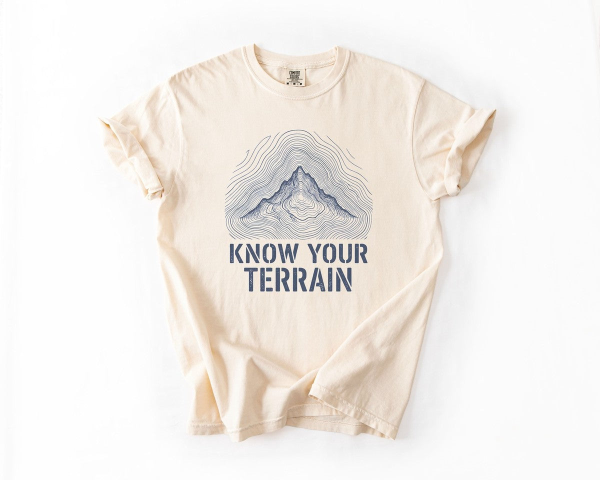 Know Your Terrain Mountain T-Shirt - Ivory