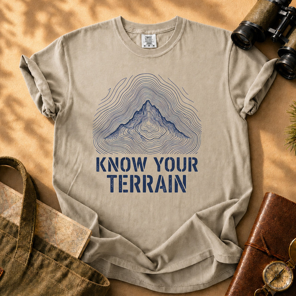 Know Your Terrain Mountain Tee - Khaki