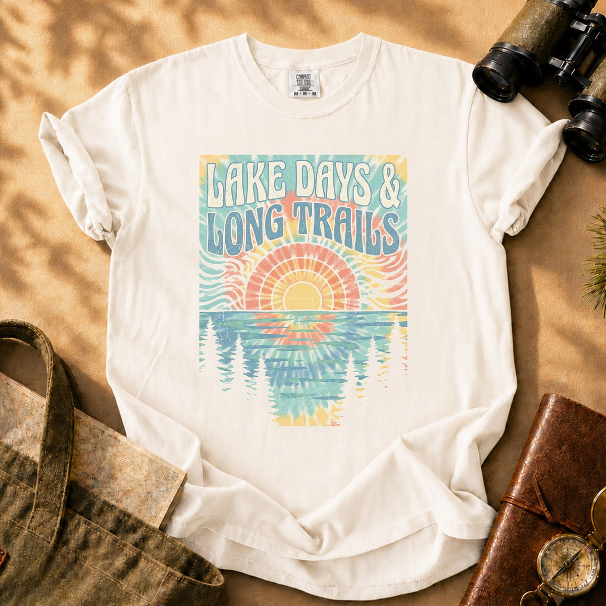 Lake Days & Long Trails Tee - Ivory
