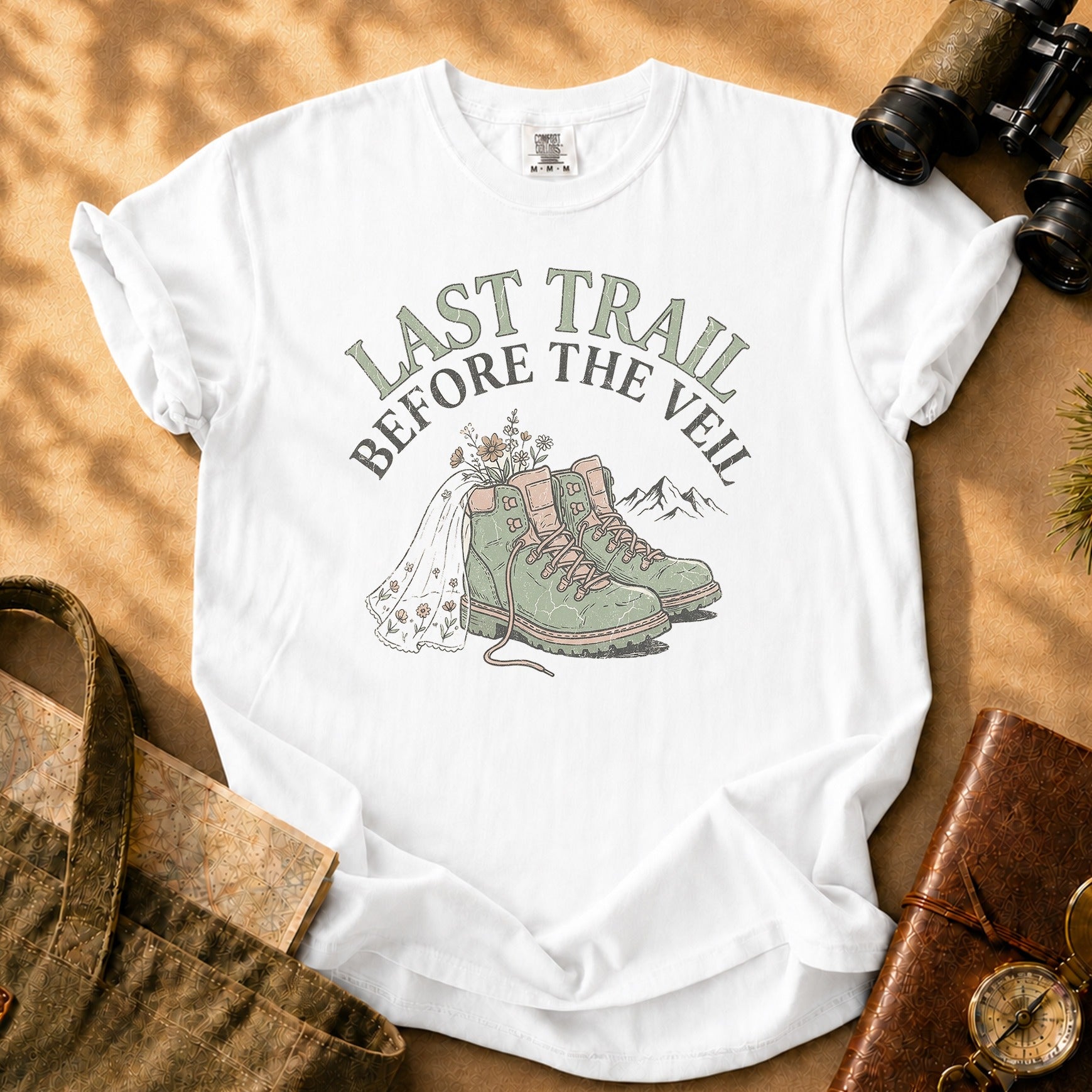 Last Trail Before the Veil Tee - White
