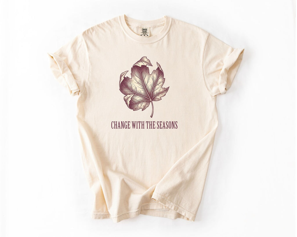 Leaf Graphic T-Shirt - Ivory