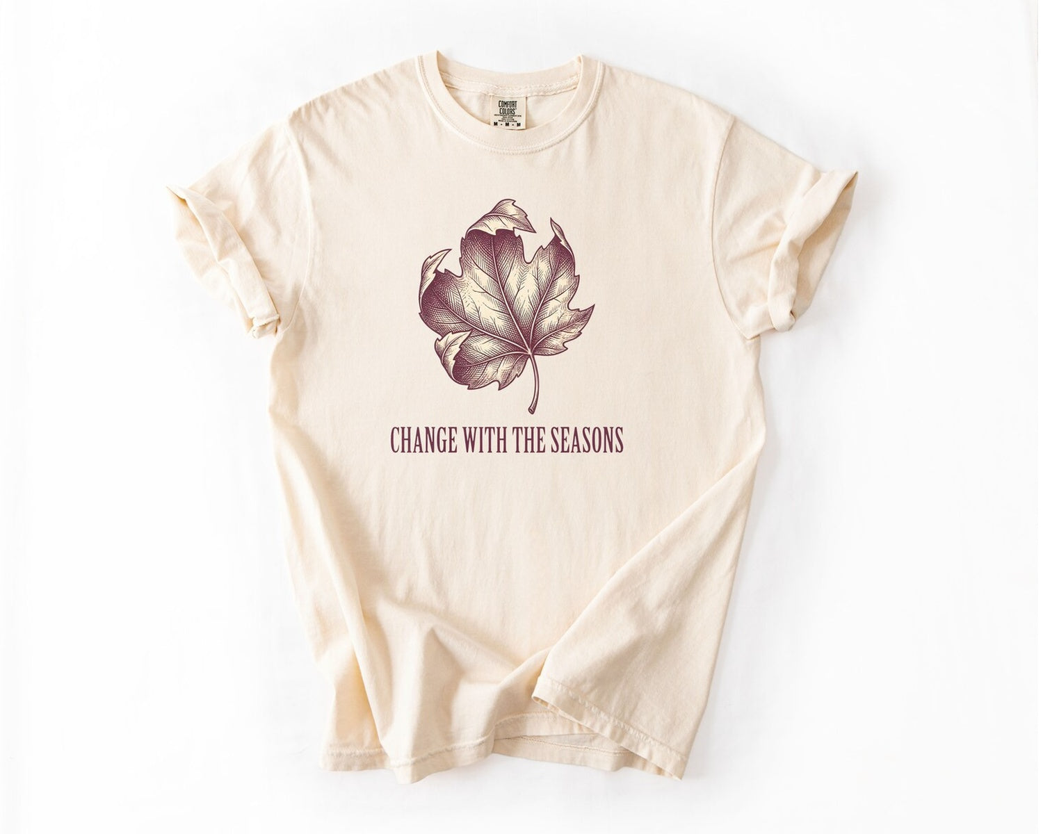 Leaf Graphic T-Shirt - Ivory