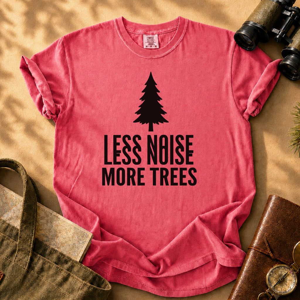 Less Noise More Trees Tee - Watermelon