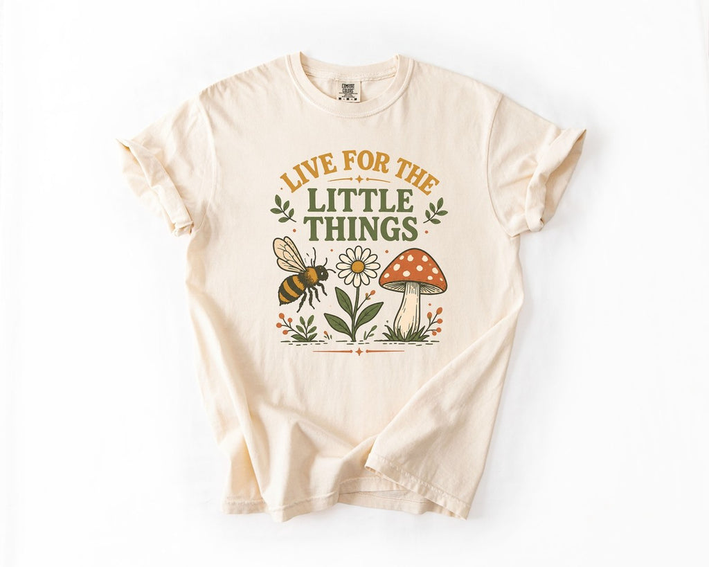 Live for the Little Things T-Shirt - Ivory
