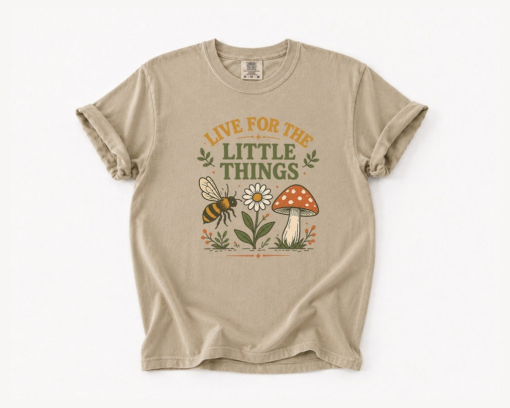 Live for the Little Things T-Shirt - Khaki