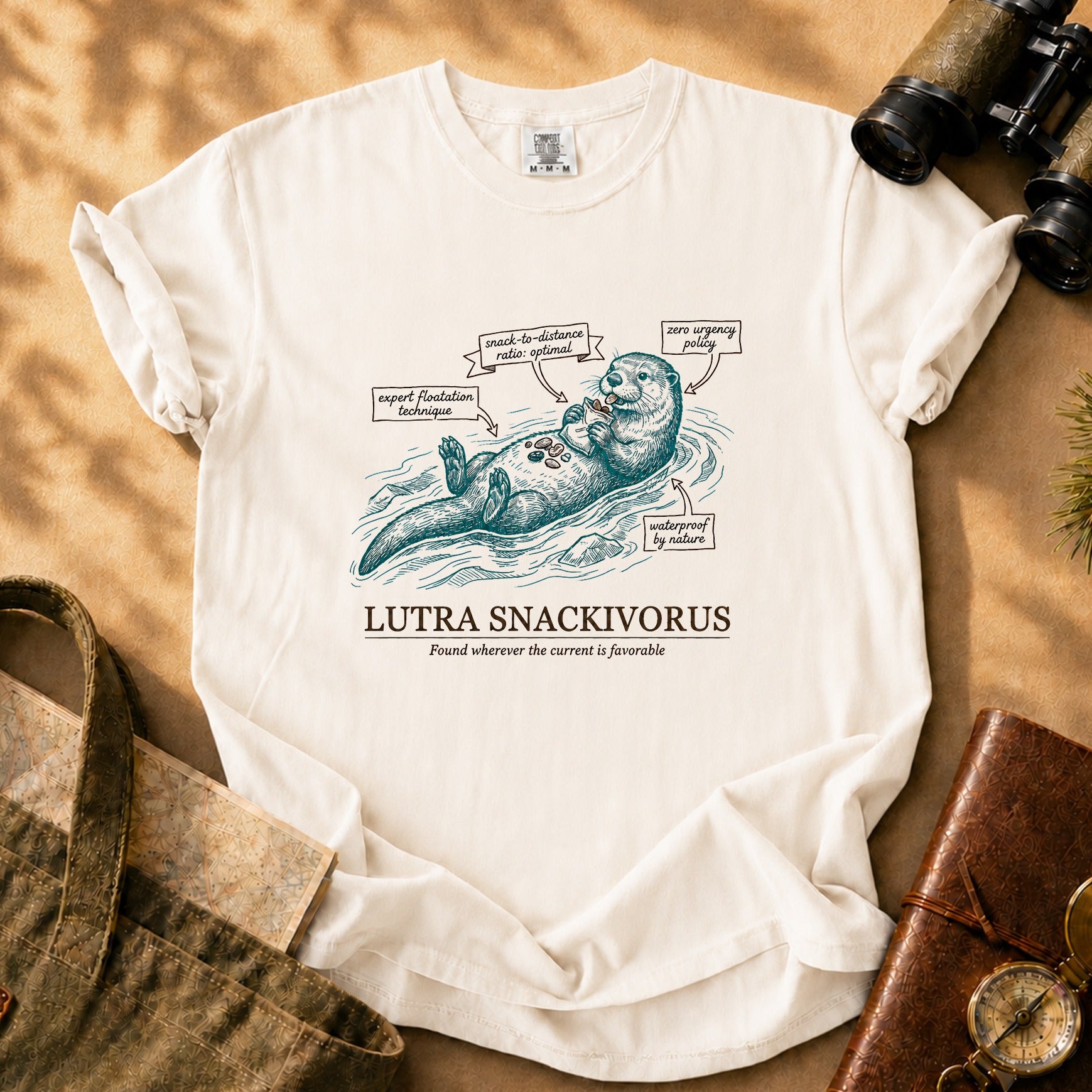 Lutra Snackivorus Tee - Ivory