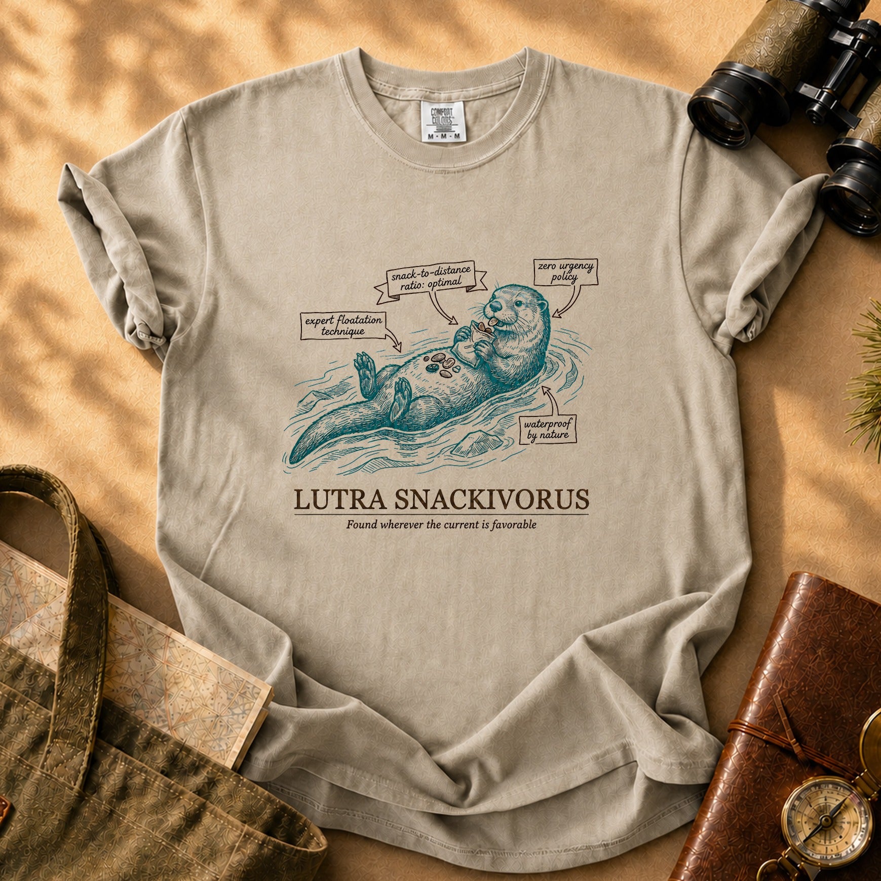 Lutra Snackivorus Tee - Khaki