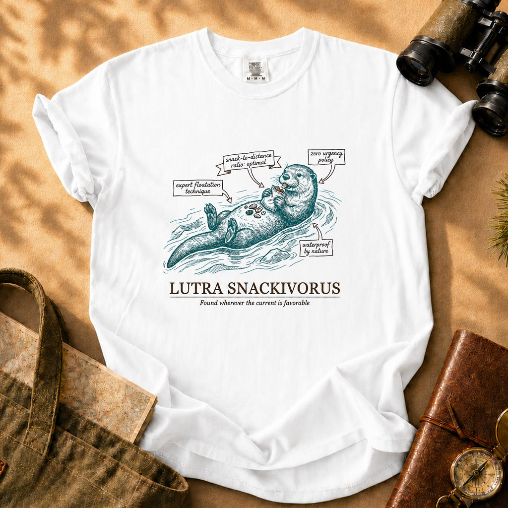 Lutra Snackivorus Tee - White