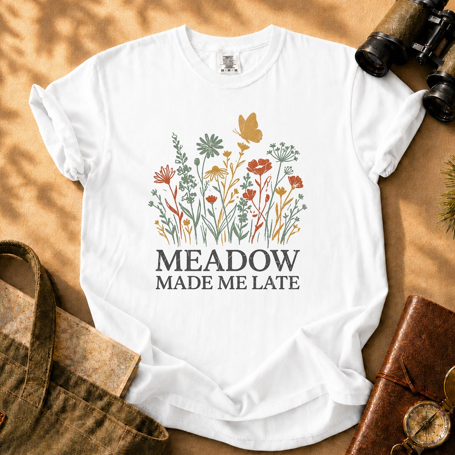 Meadow Made Me Late Tee - White