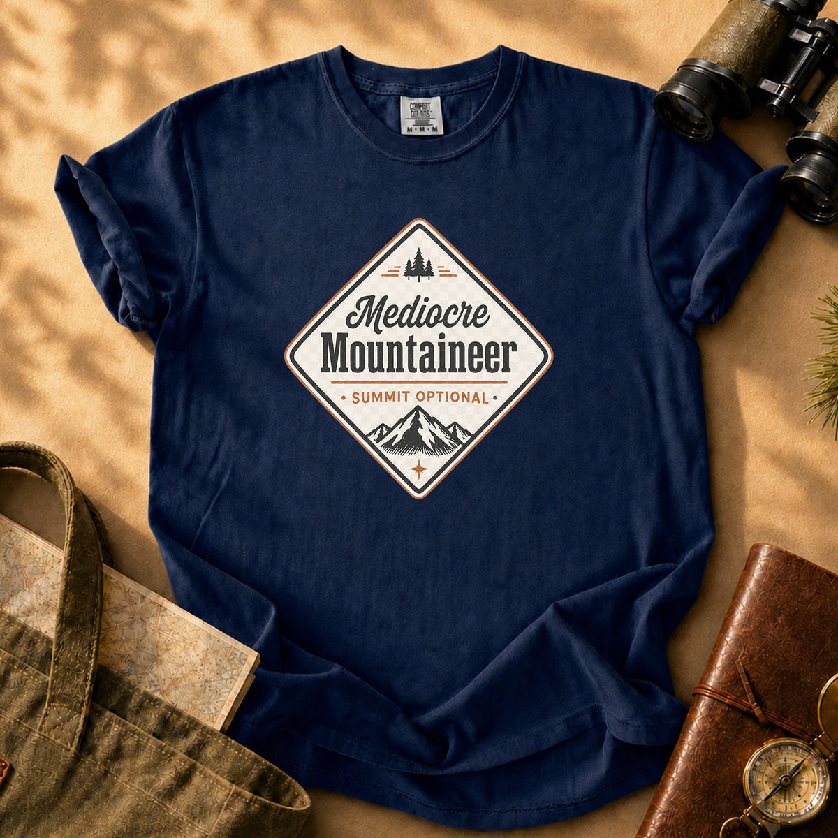 Mediocre Mountaineer Tee - True Navy
