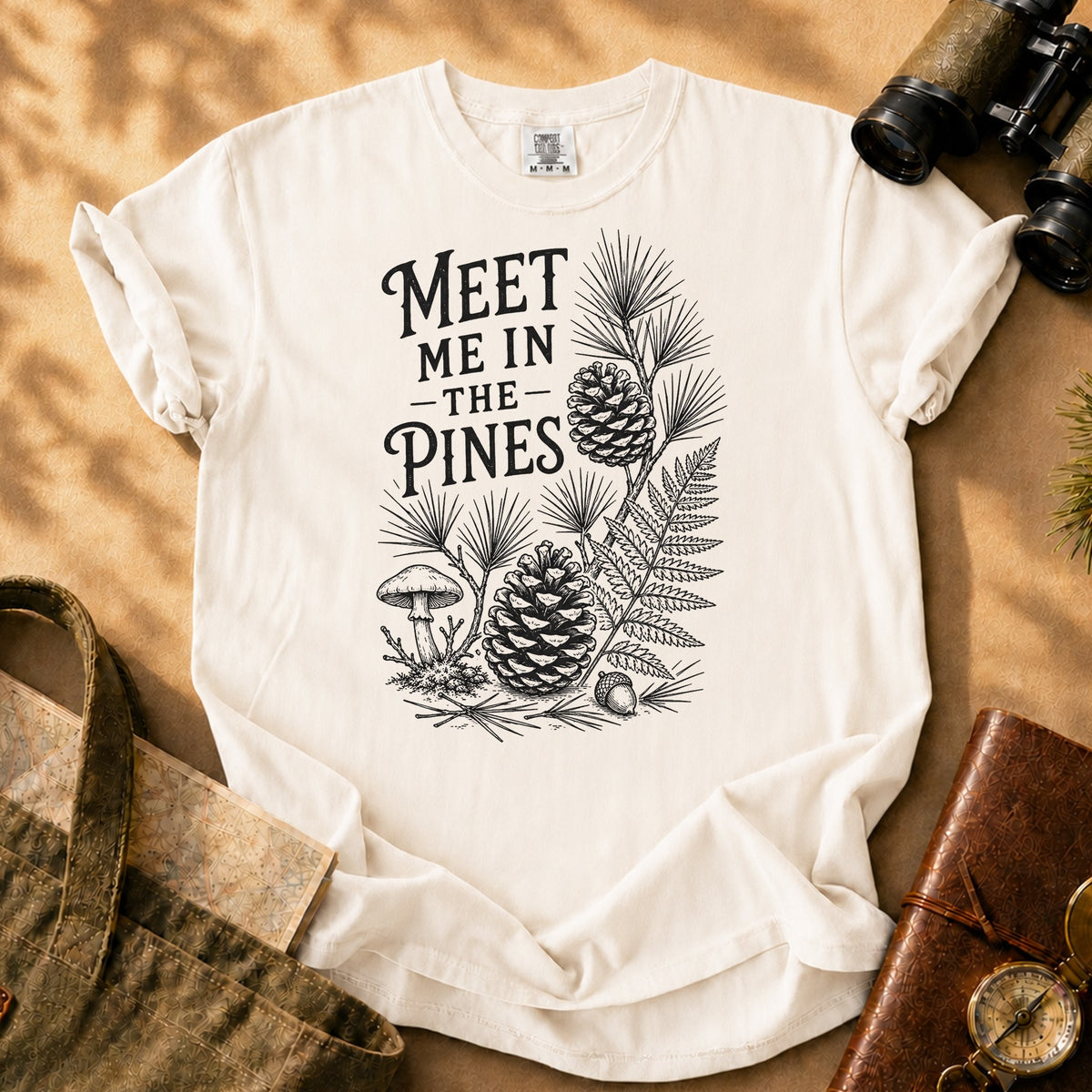 Meet Me in the Pines Tee - Ivory