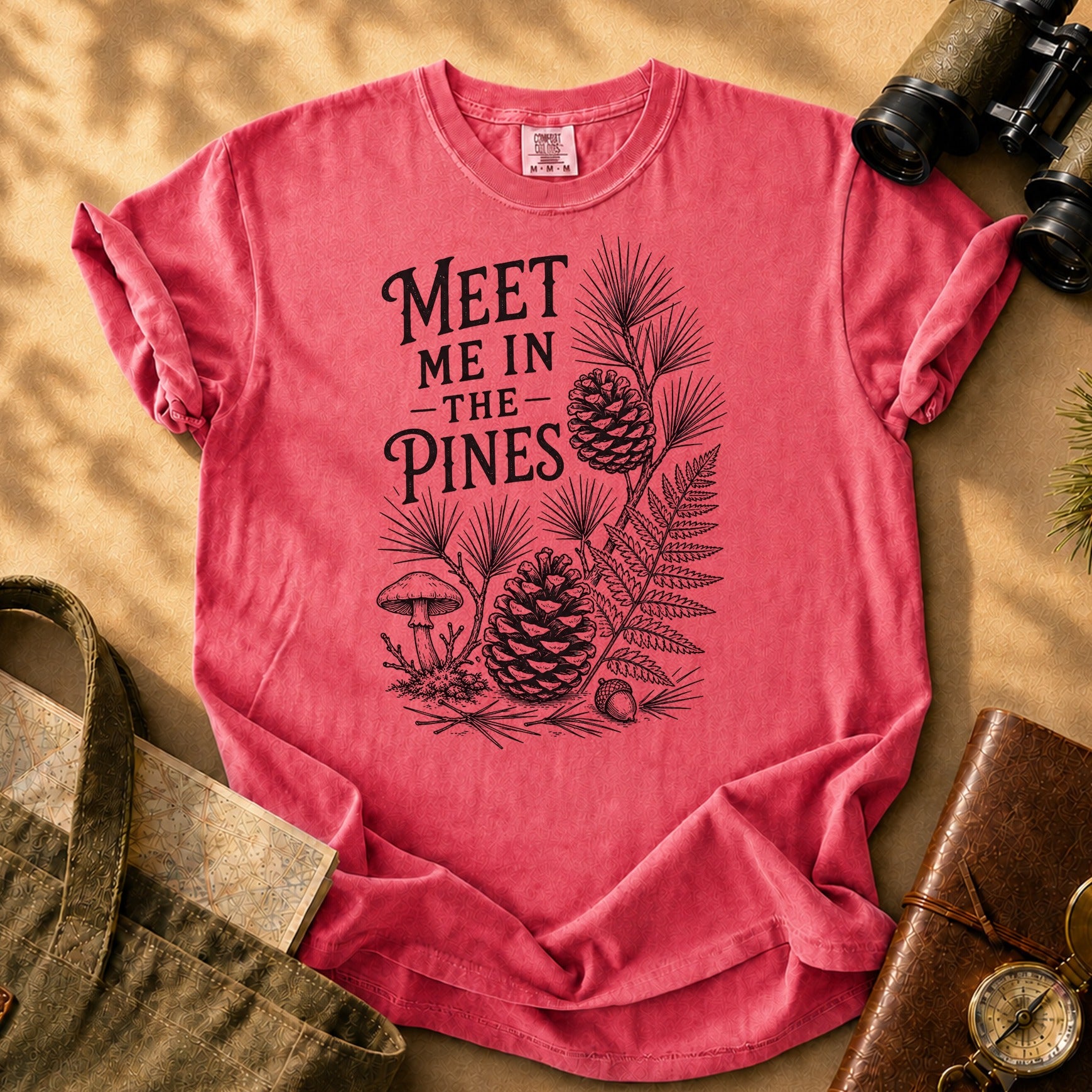 Meet Me in the Pines Tee - Watermelon