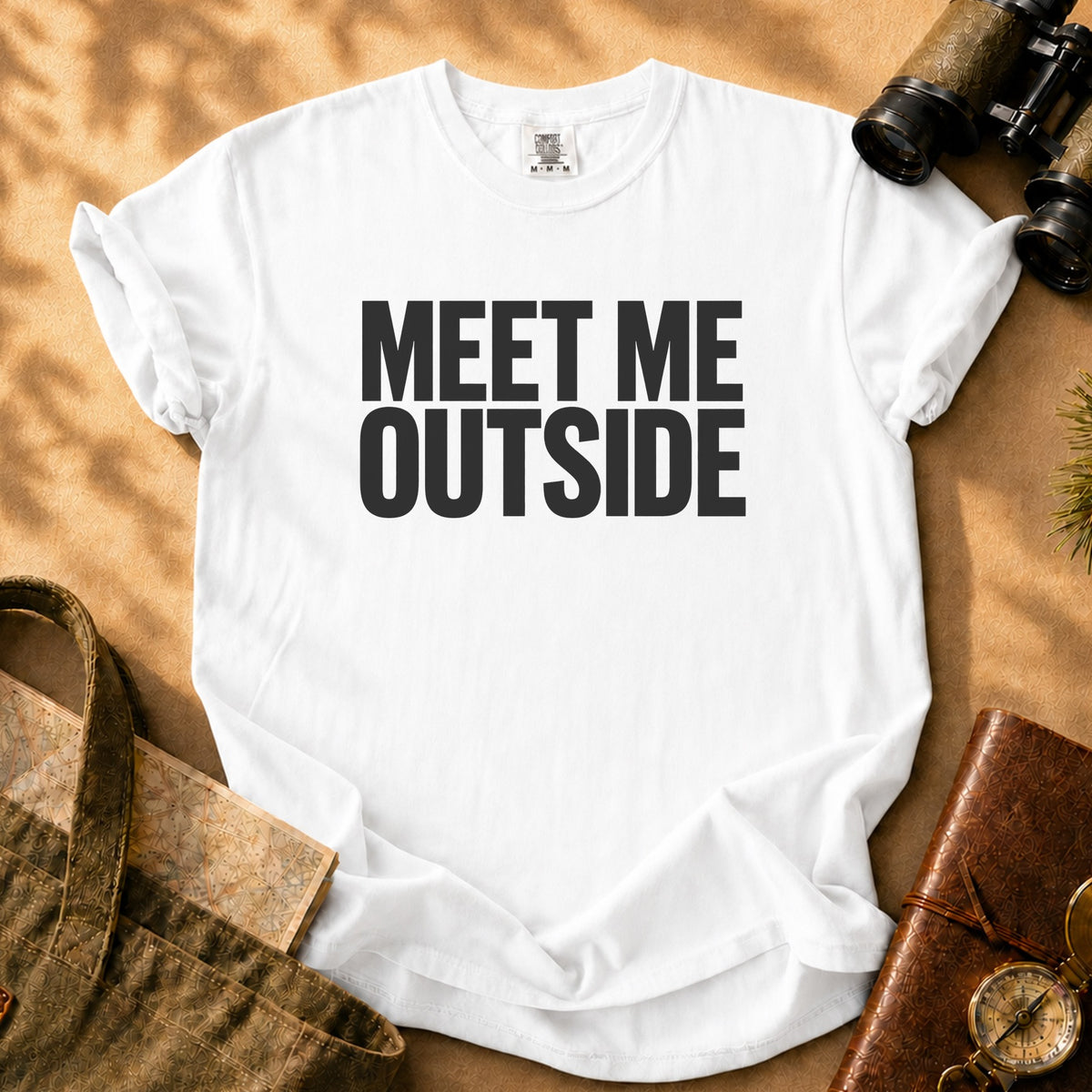 Meet Me Outside Tee - White