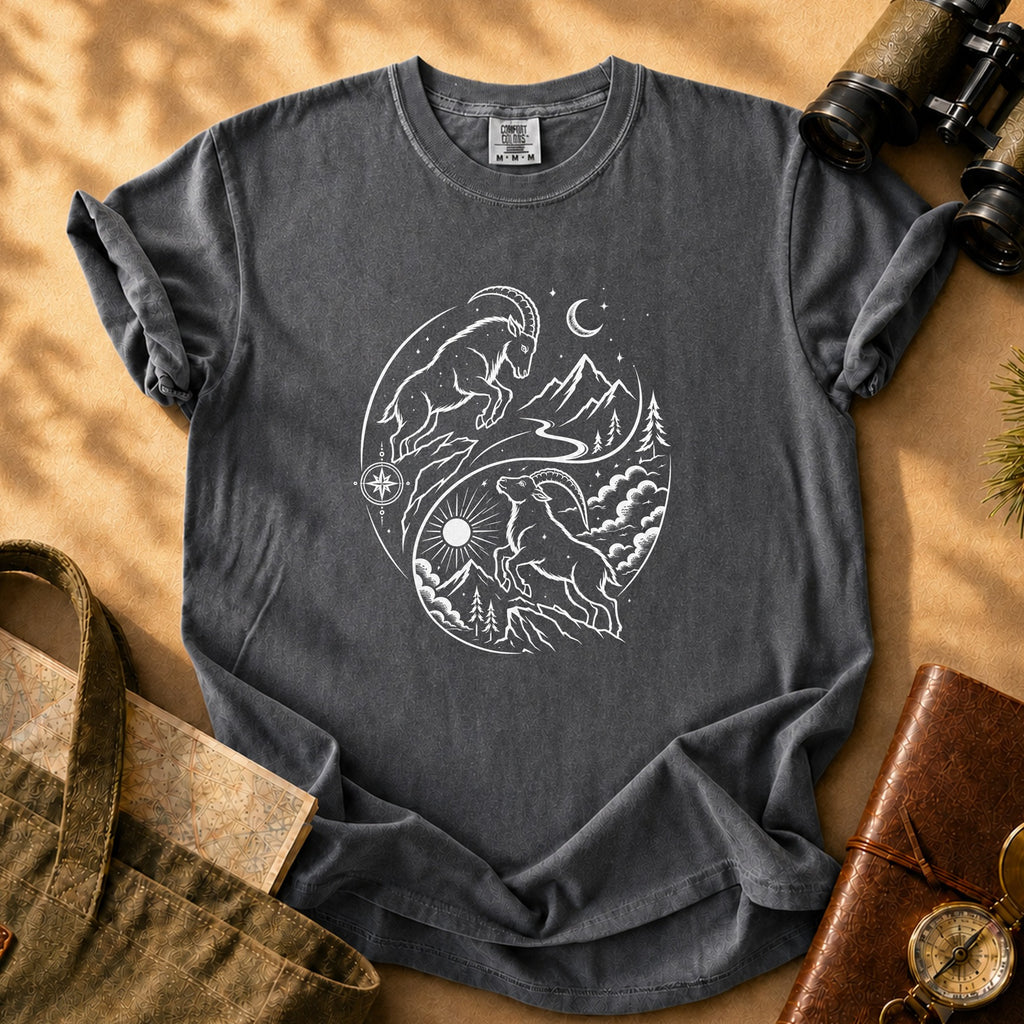 Mountain Goat Yin Yang Tee - Pepper