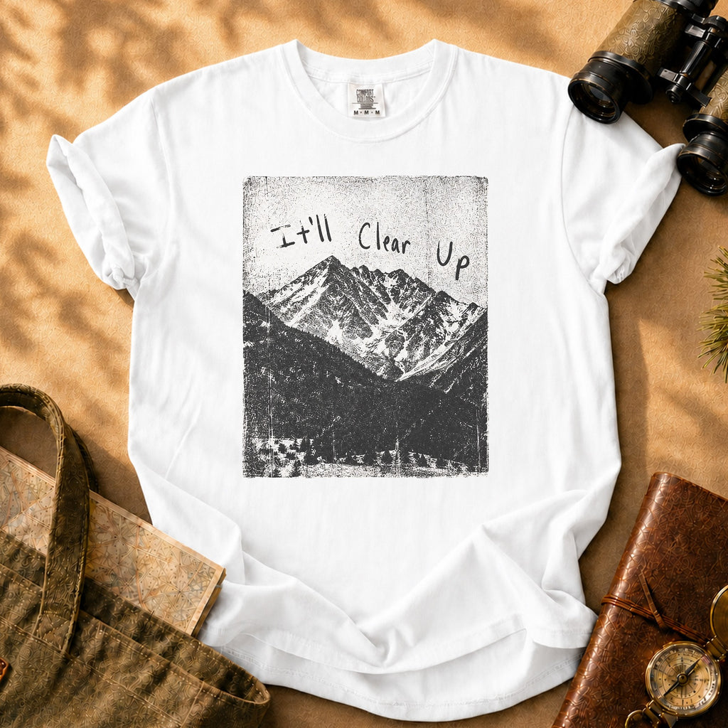 Mountain Photo Tee - White