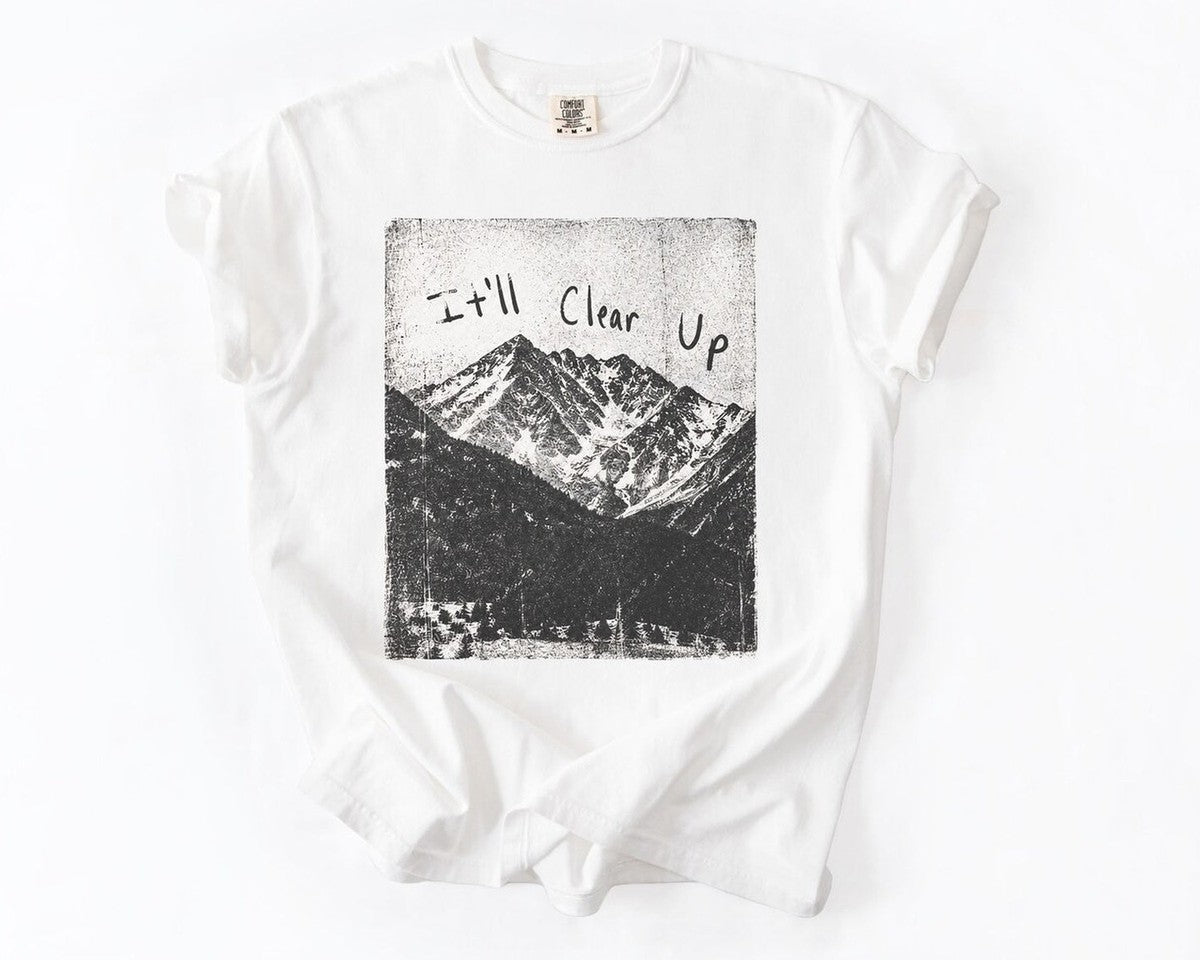 Mountain Photo T-Shirt - White