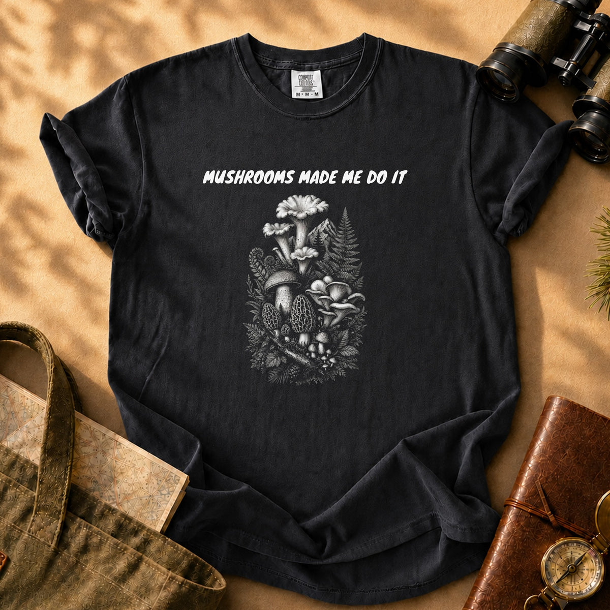 Mushroom Forest Tee - Black