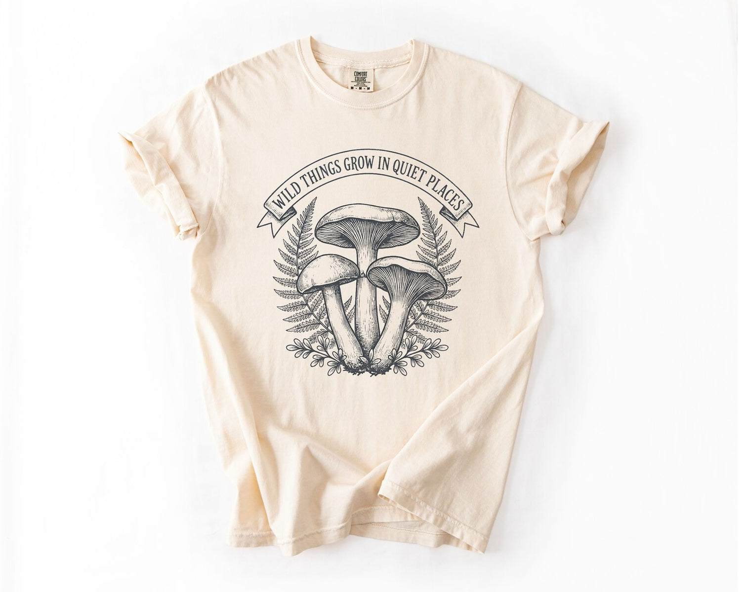 Mushroom Graphic T-Shirt - Ivory