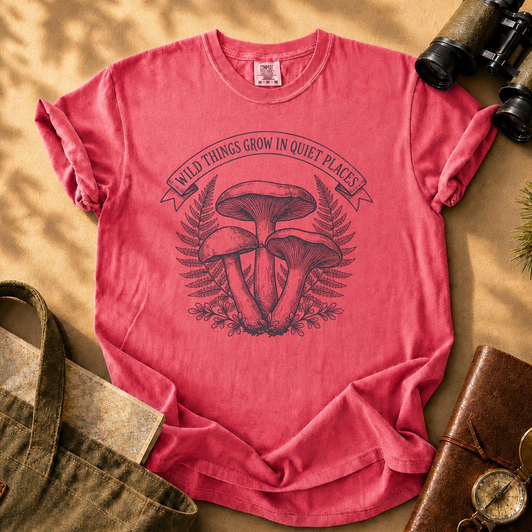 Mushroom Graphic Tee - Watermelon