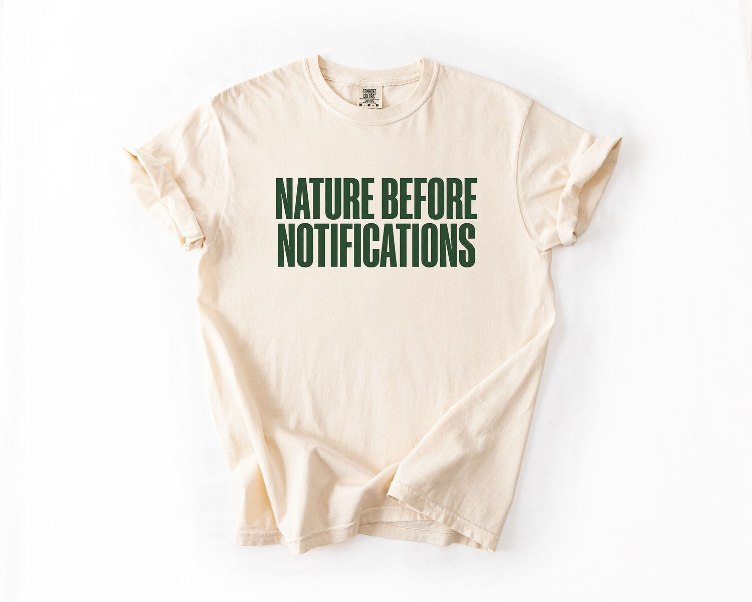 Nature Before Notifications T-Shirt - Ivory
