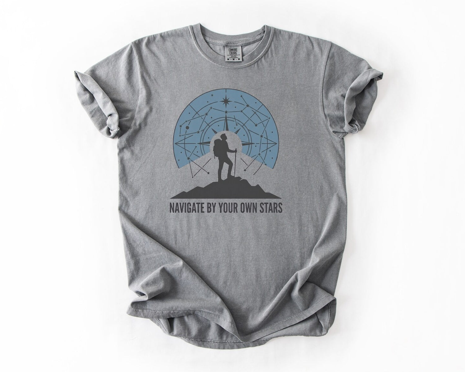 Navigate By Your Own Stars T-Shirt - Grey