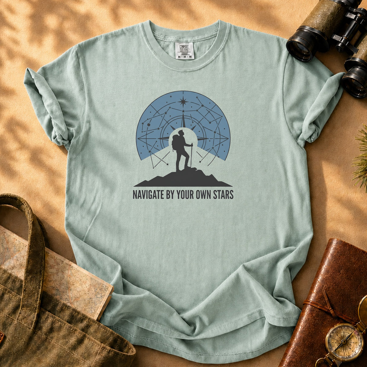 Navigate By Your Own Stars Tee - Bay