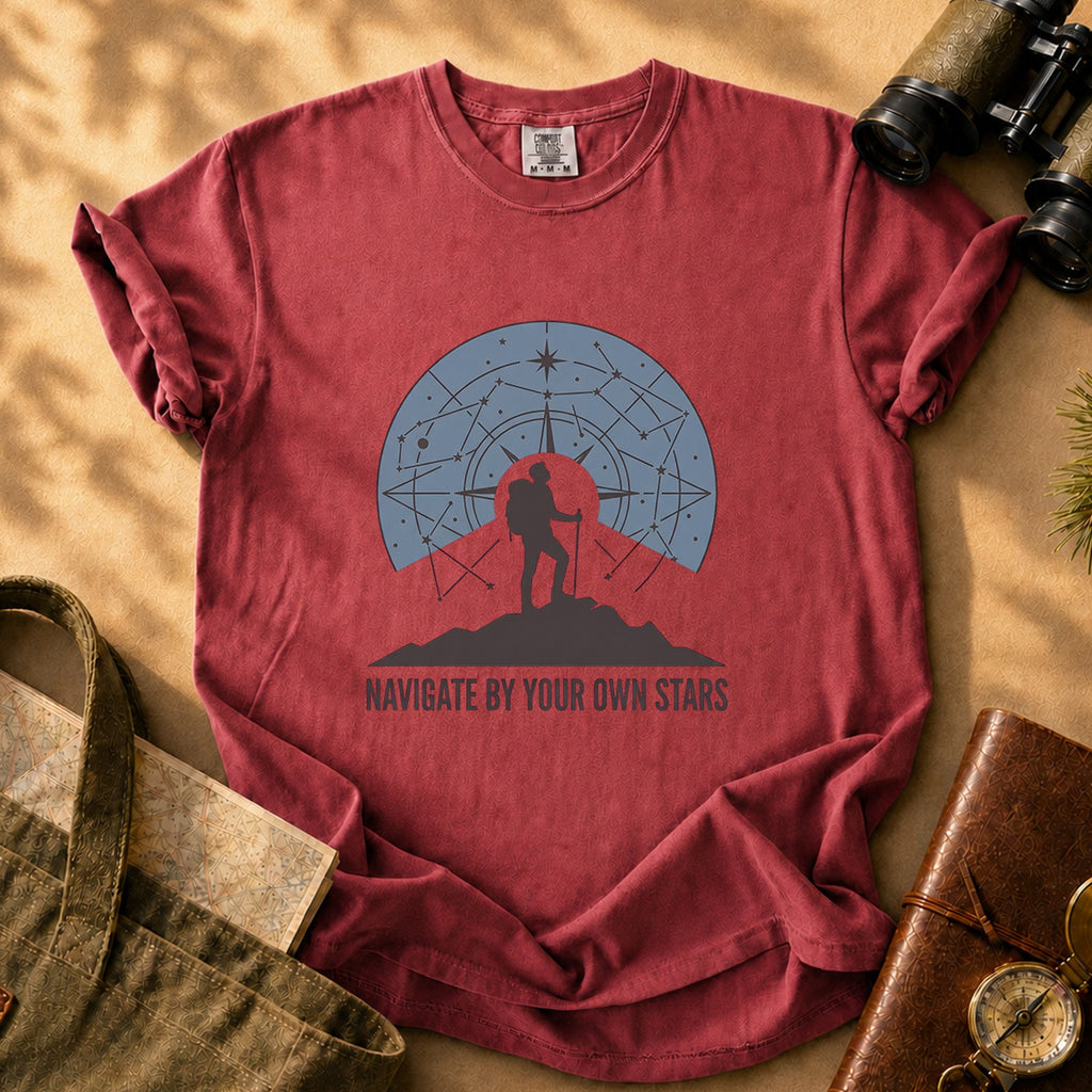 Navigate By Your Own Stars Tee - Brick