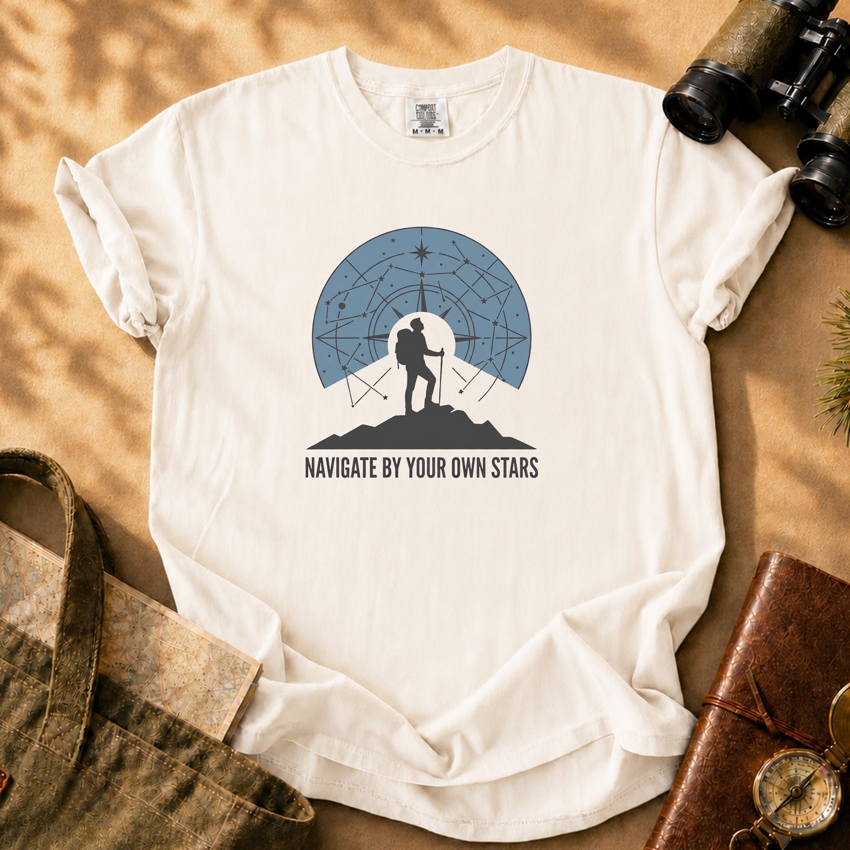 Navigate By Your Own Stars Tee - Ivory