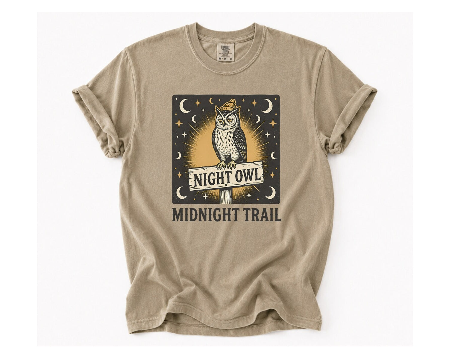 Night Owl T-Shirt - Khaki