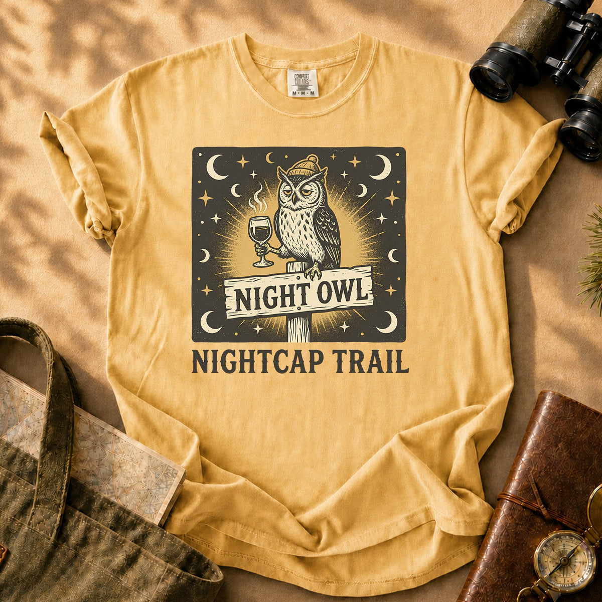 Night Owl (Nightcap Trail) Tee - Mustard
