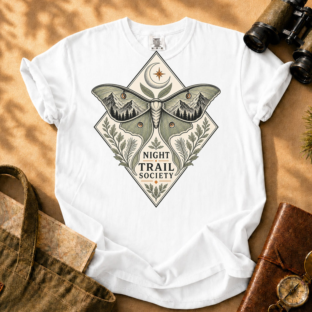 Night Trail Society Tee - White