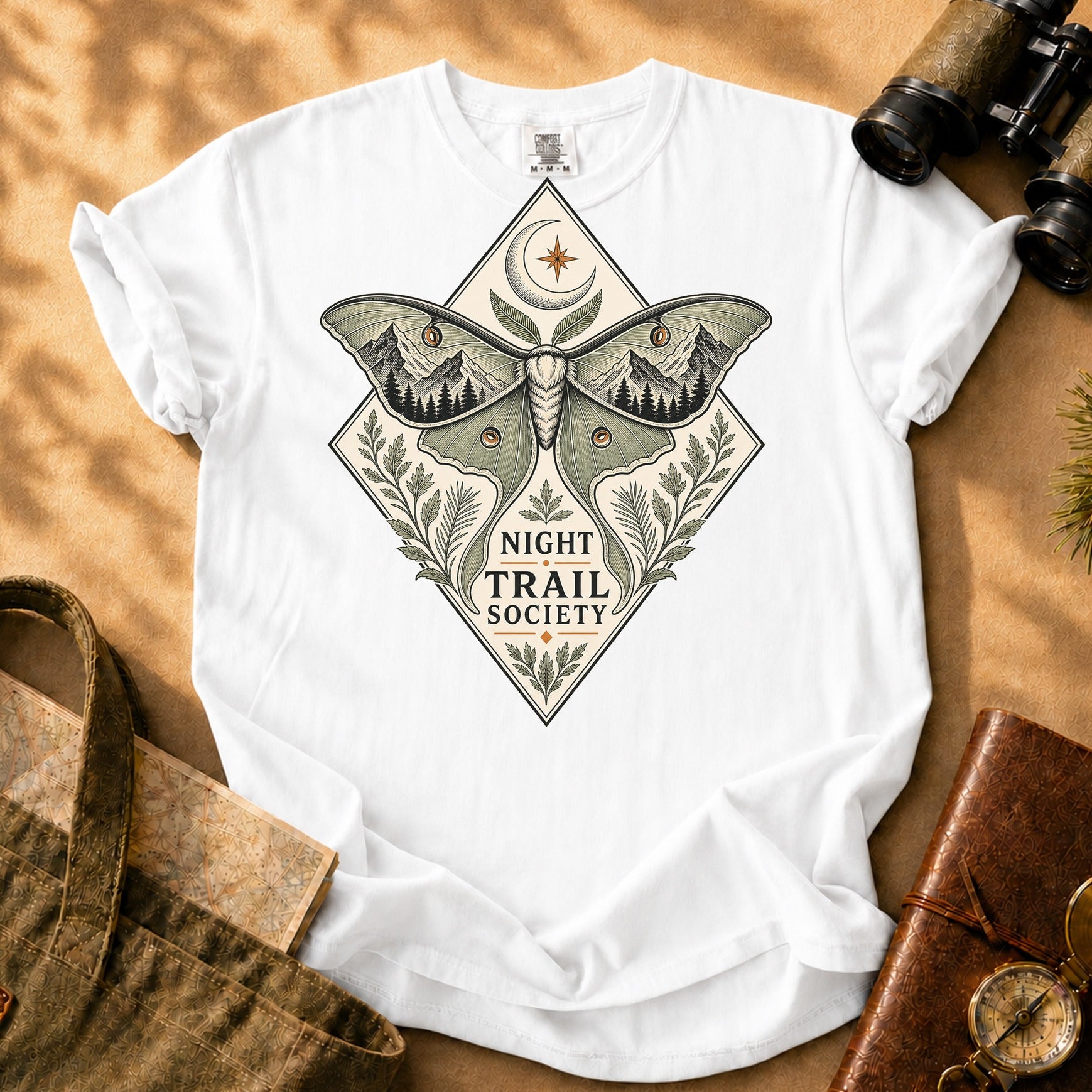 Night Trail Society Tee - White