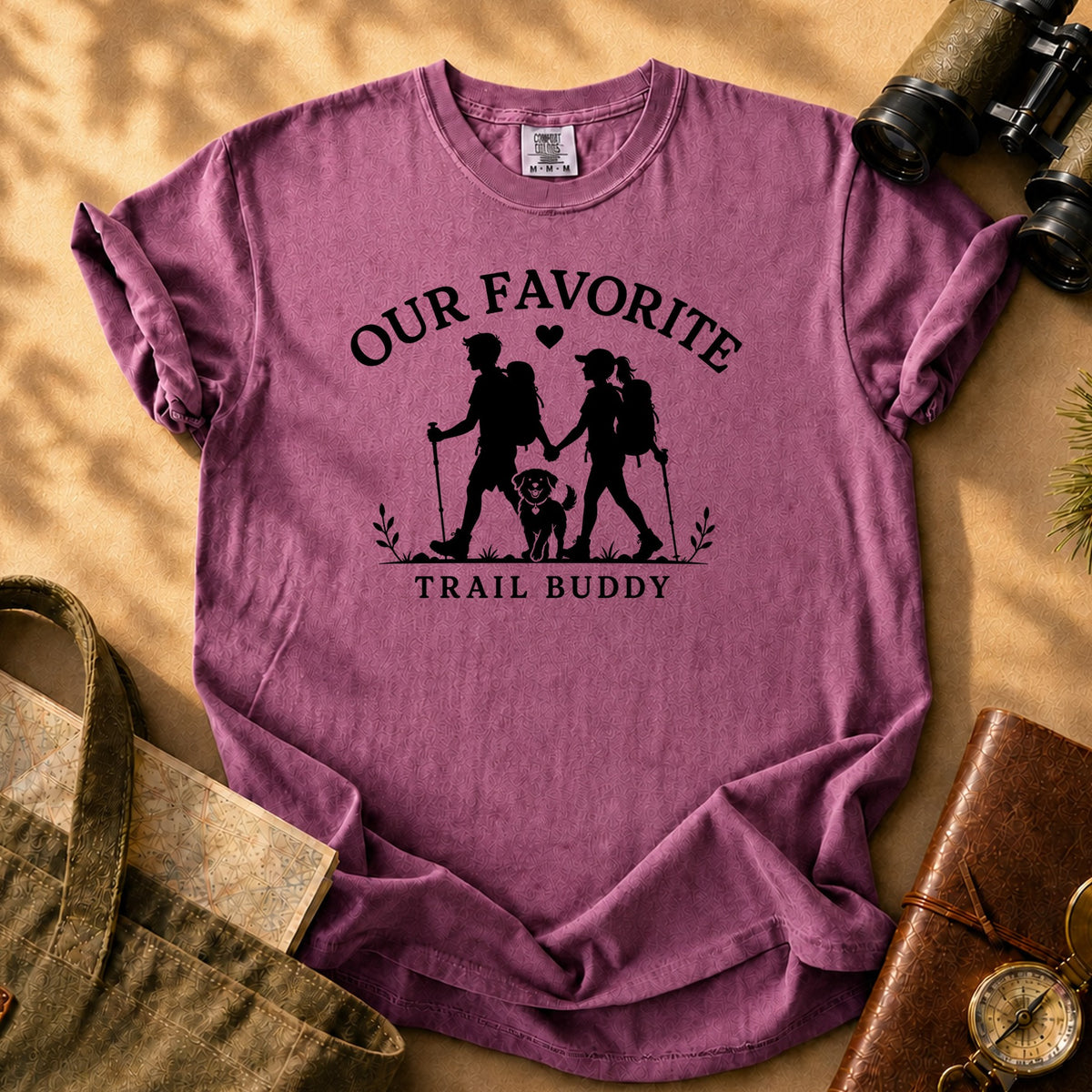 Our Favorite Trail Buddy Tee - Berry