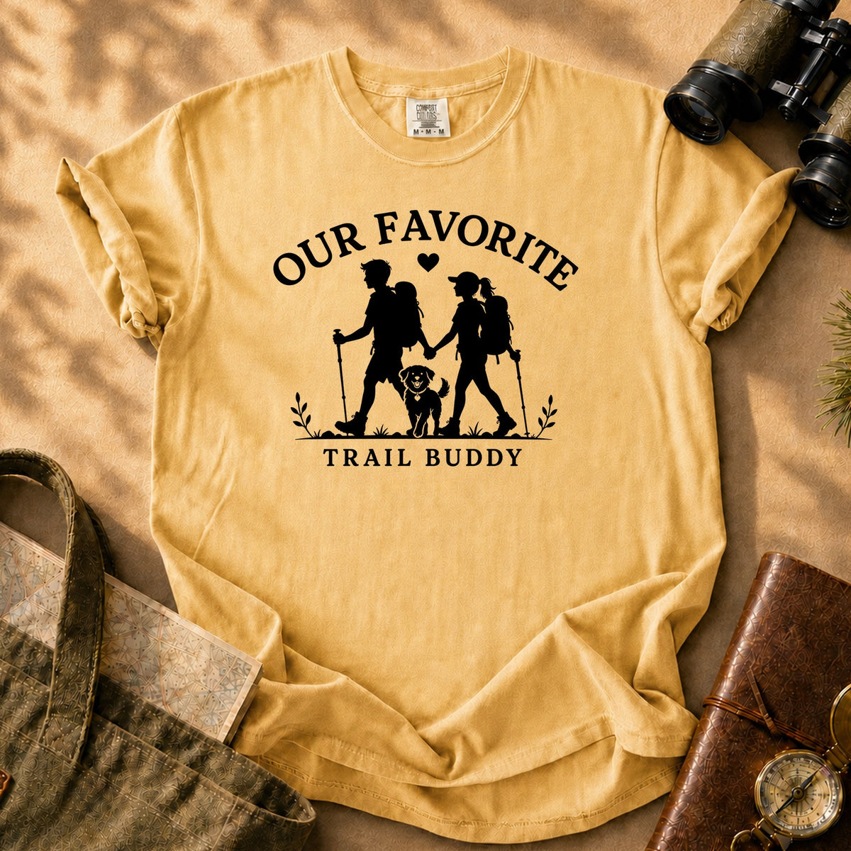 Our Favorite Trail Buddy Tee - Mustard