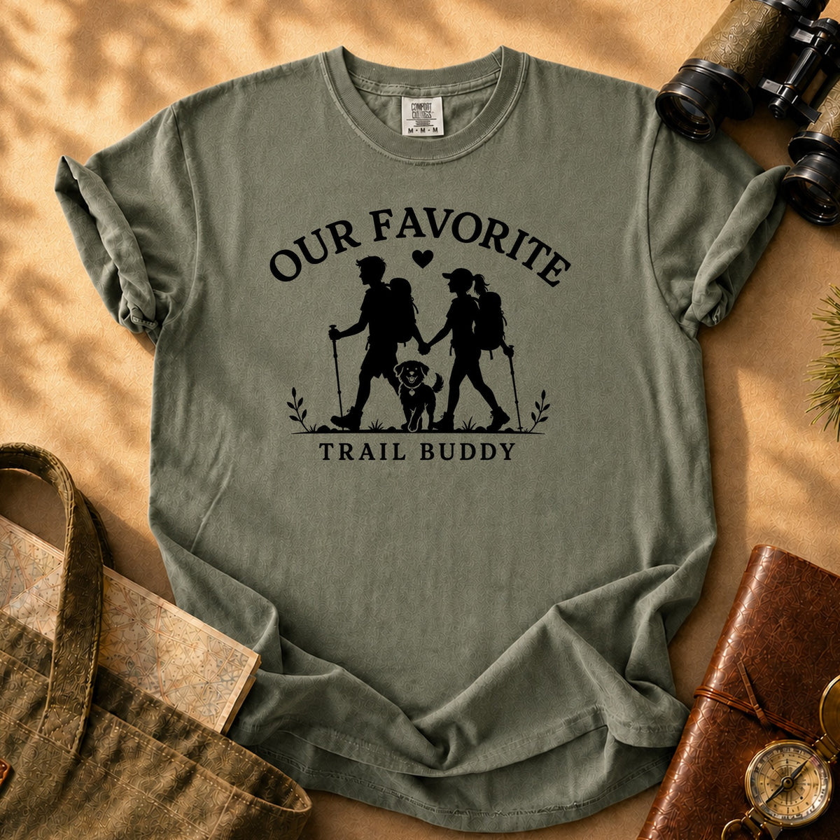 Our Favorite Trail Buddy Tee - Sage
