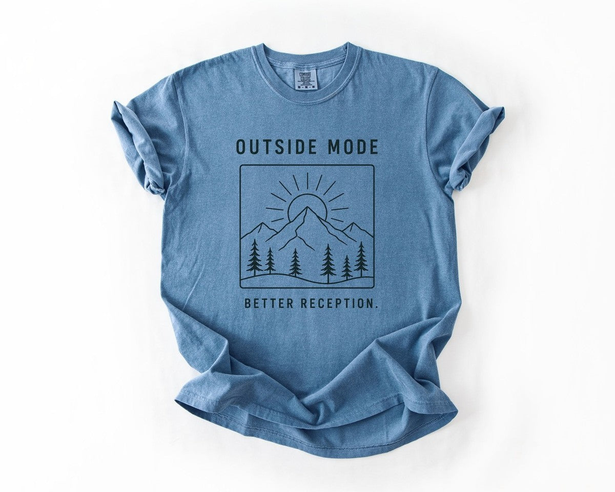 Outside Mode T-Shirt - Blue Jean