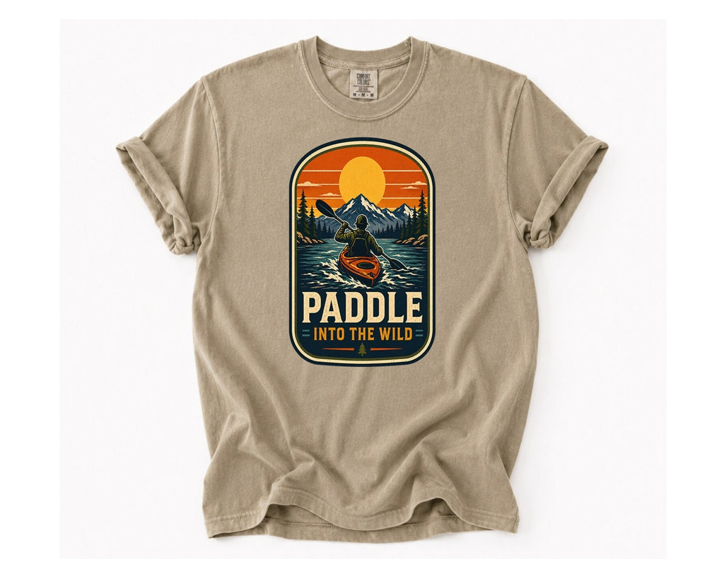 Paddle Into the Wild T-Shirt - Khaki