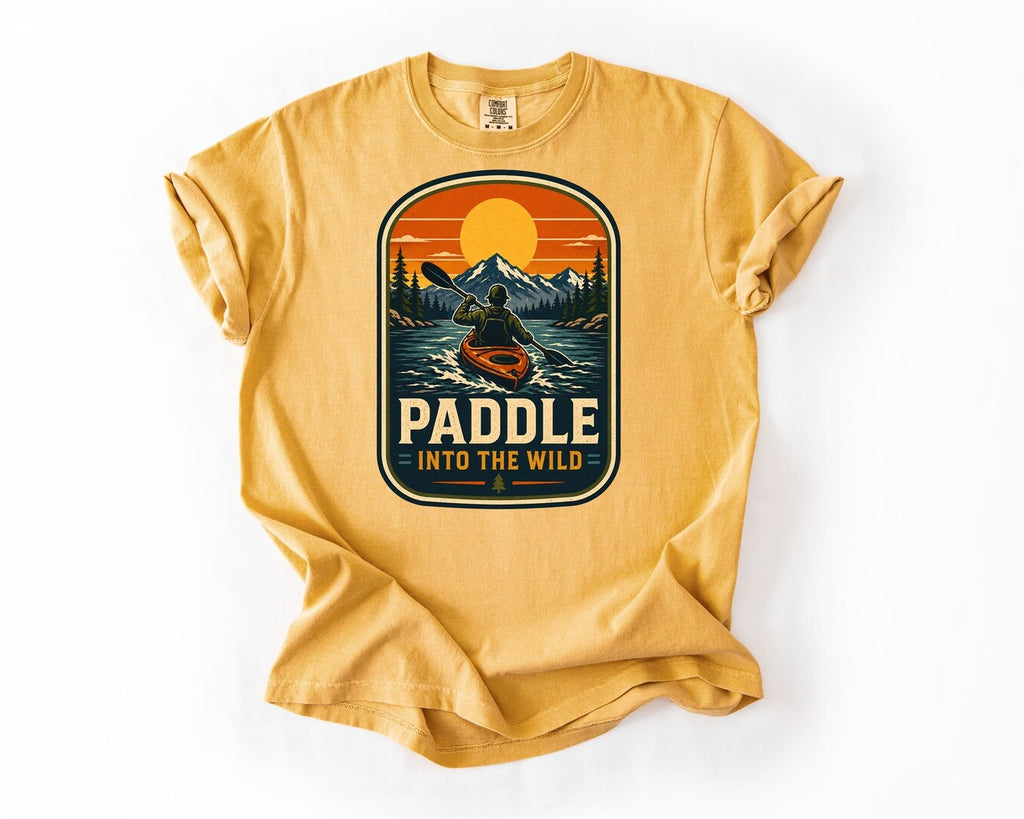 Paddle Into the Wild T-Shirt - Mustard