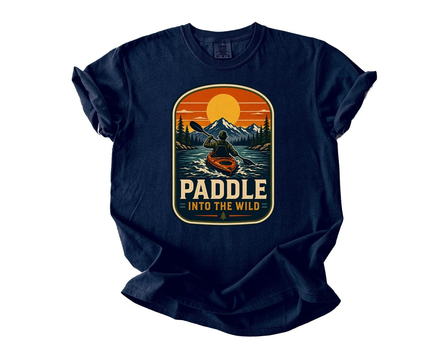 Paddle Into the Wild T-Shirt - True Navy