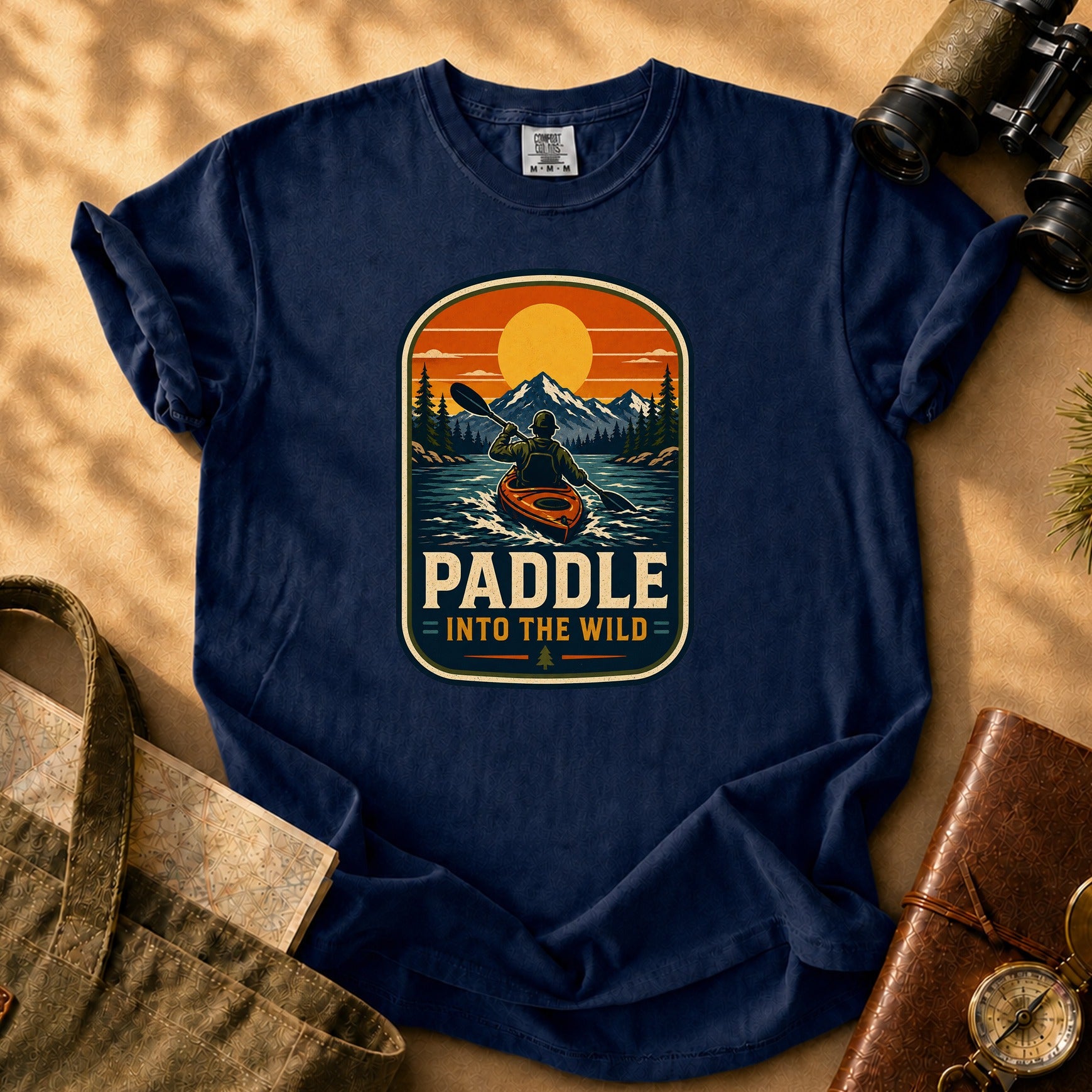 Paddle Into the Wild Tee - True Navy
