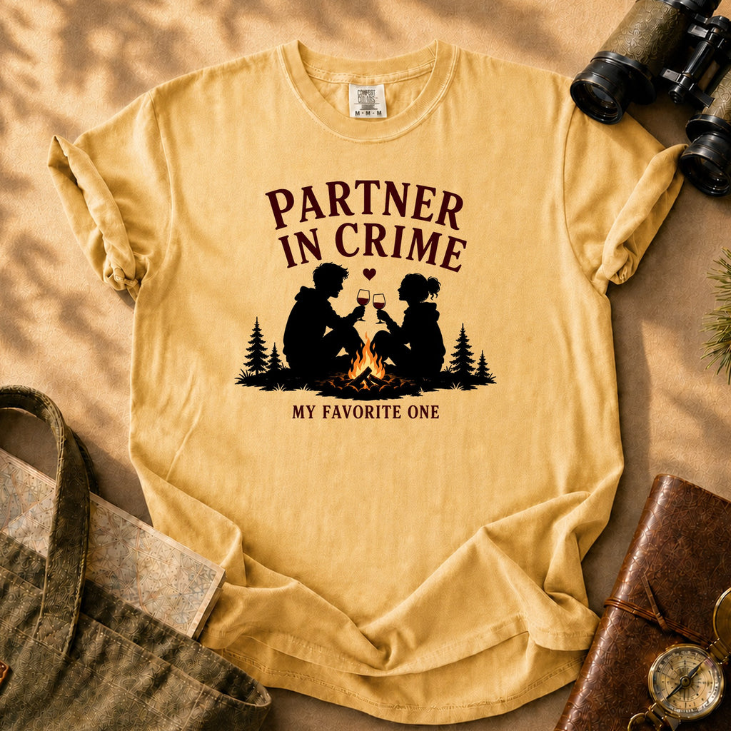 Partner in Crime - My Favorite One Tee - Mustard