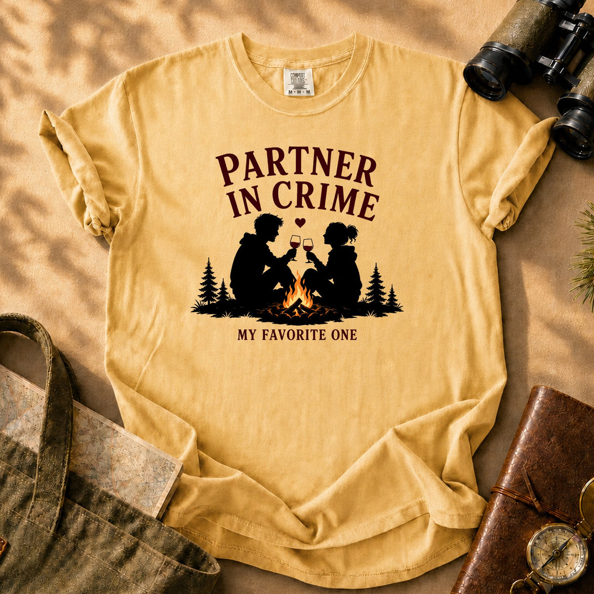 Partner in Crime - My Favorite One Tee - Mustard