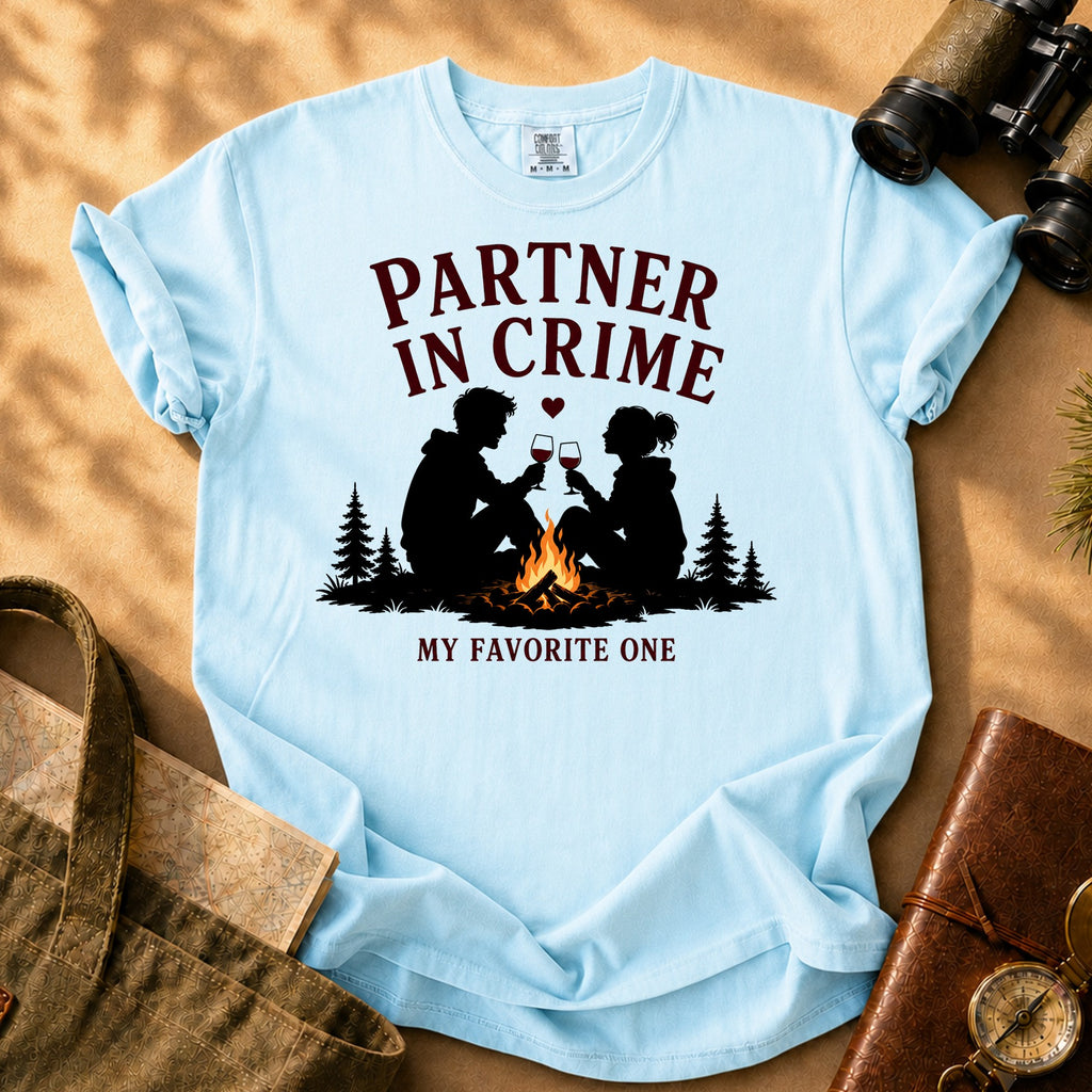 Partner in Crime - My Favorite One Tee - Chambray